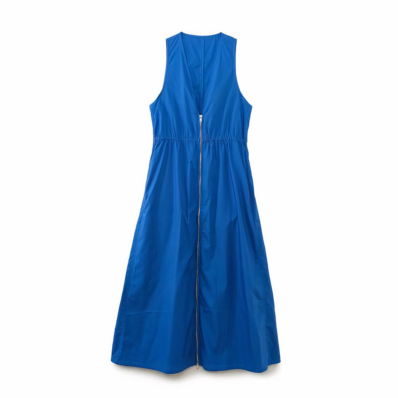 Schickes Midikleid mit Frontreißverschluss