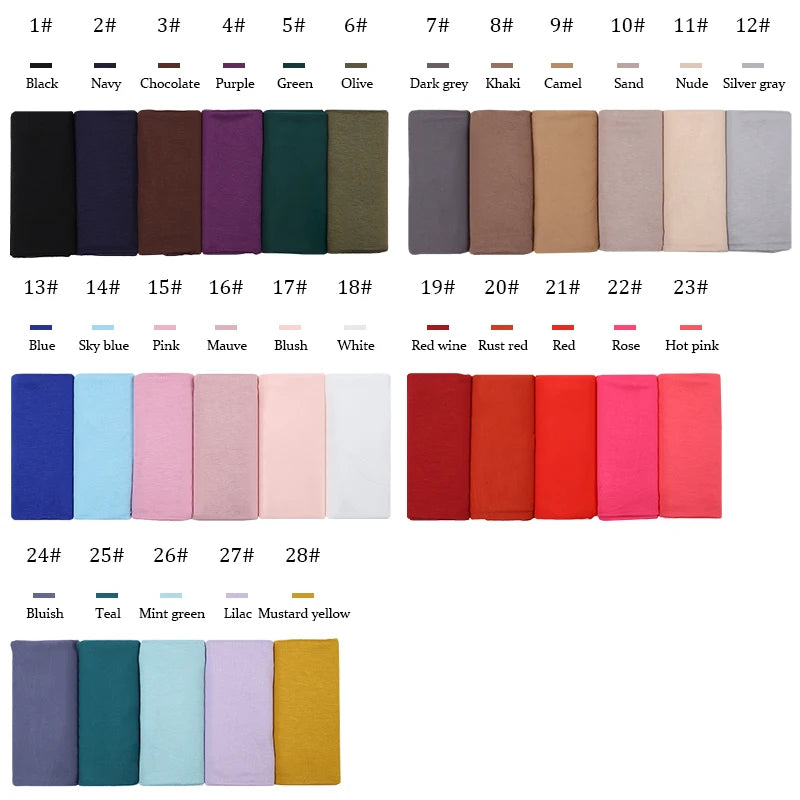 Modal-Baumwoll-Jersey Hijab