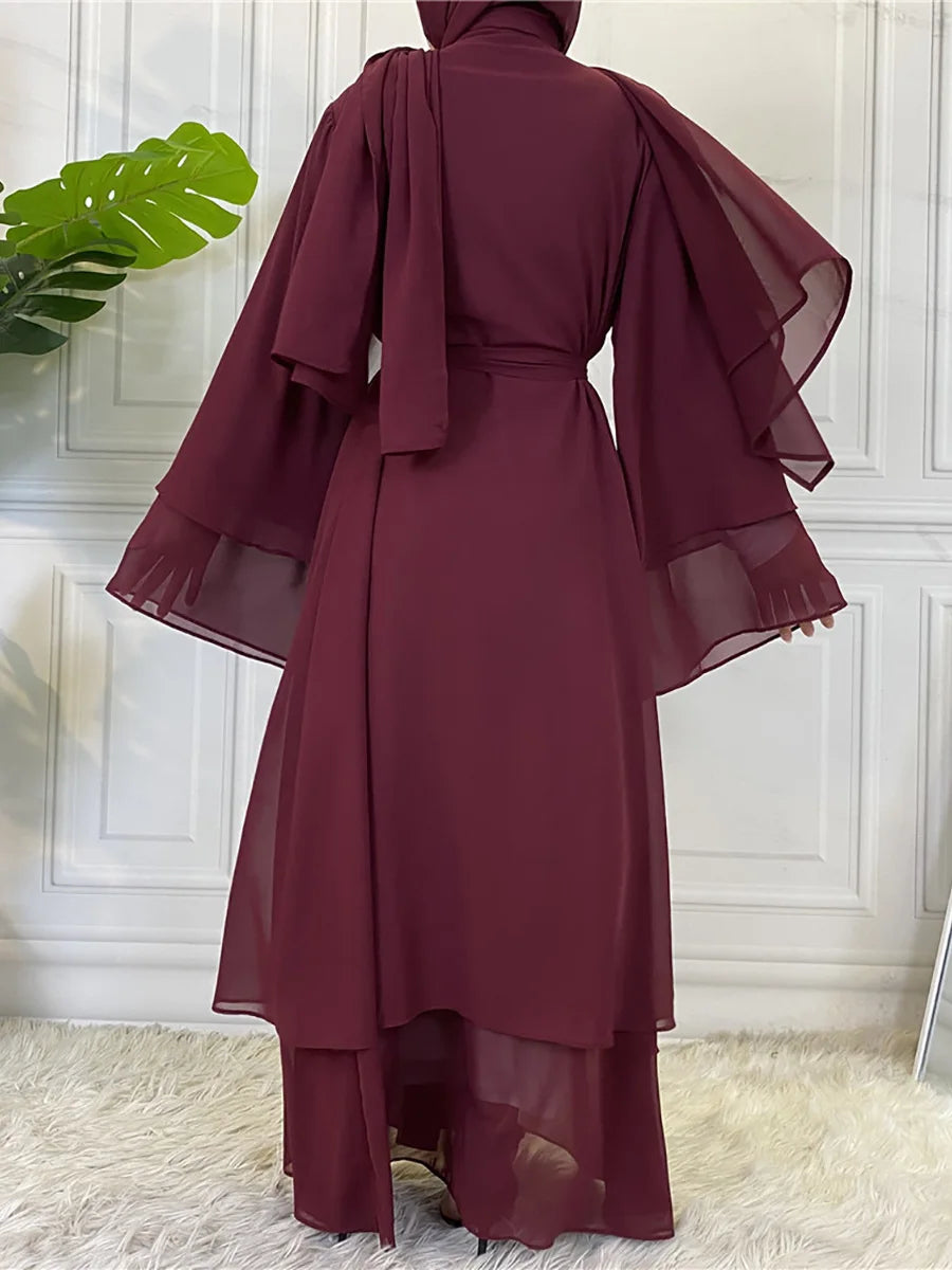 Chiffon Abaya Kimono