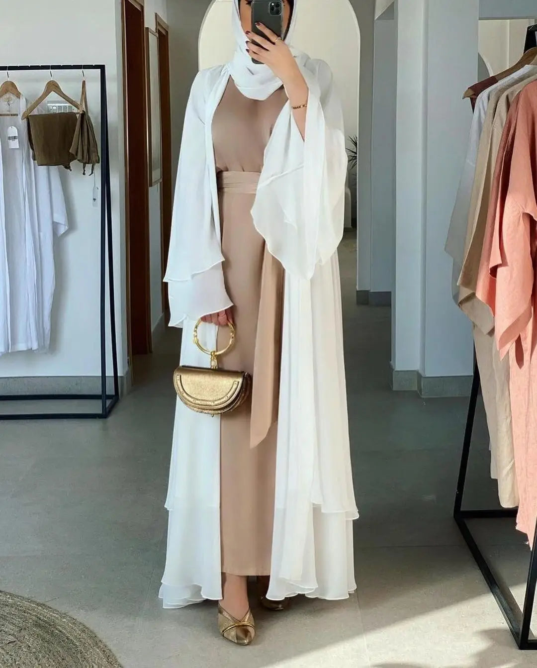 Chiffon Abaya Kimono