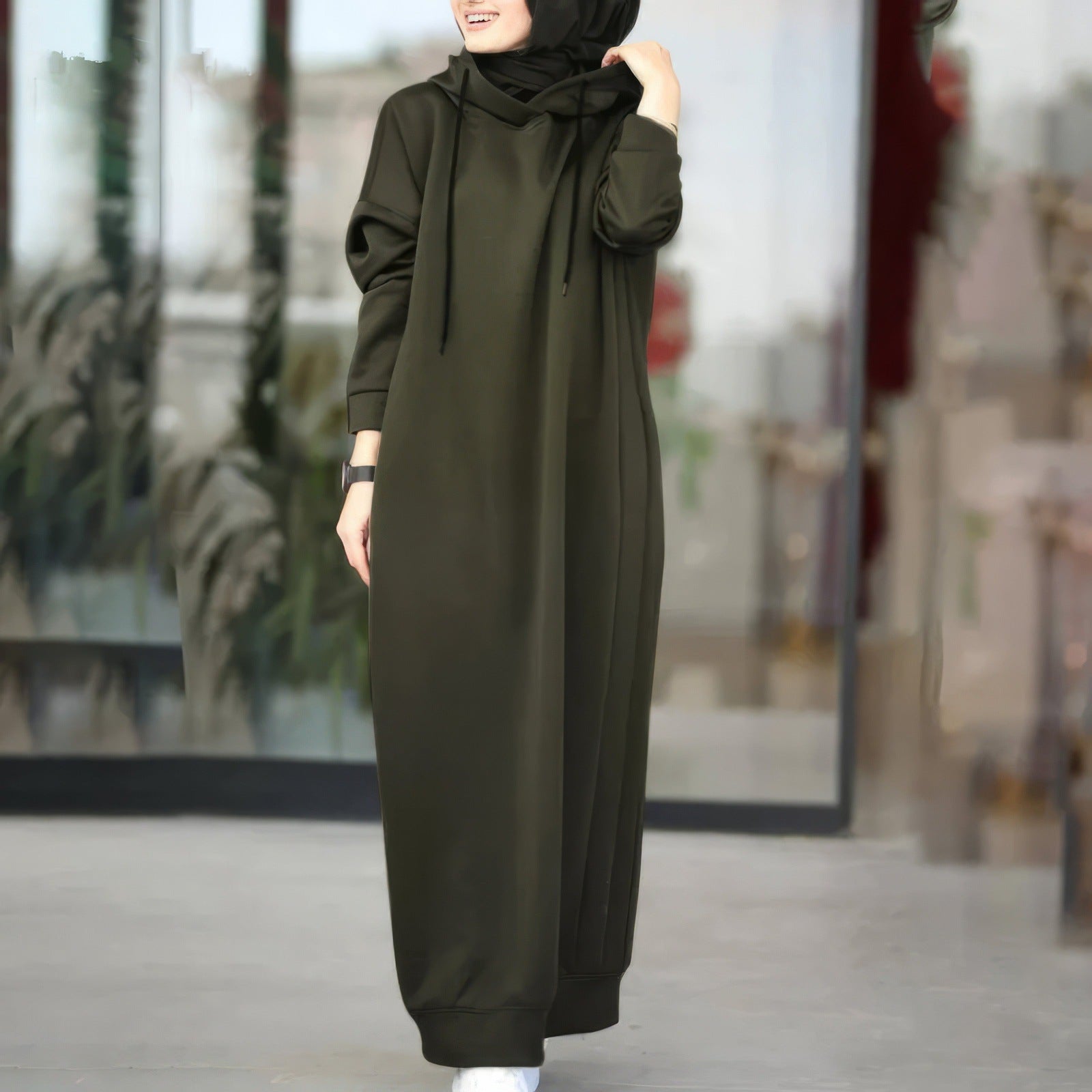Langärmelige Robe