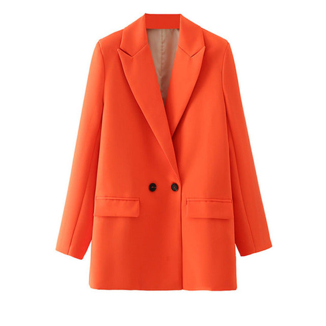 Office Lady Zweireihiger Blazer