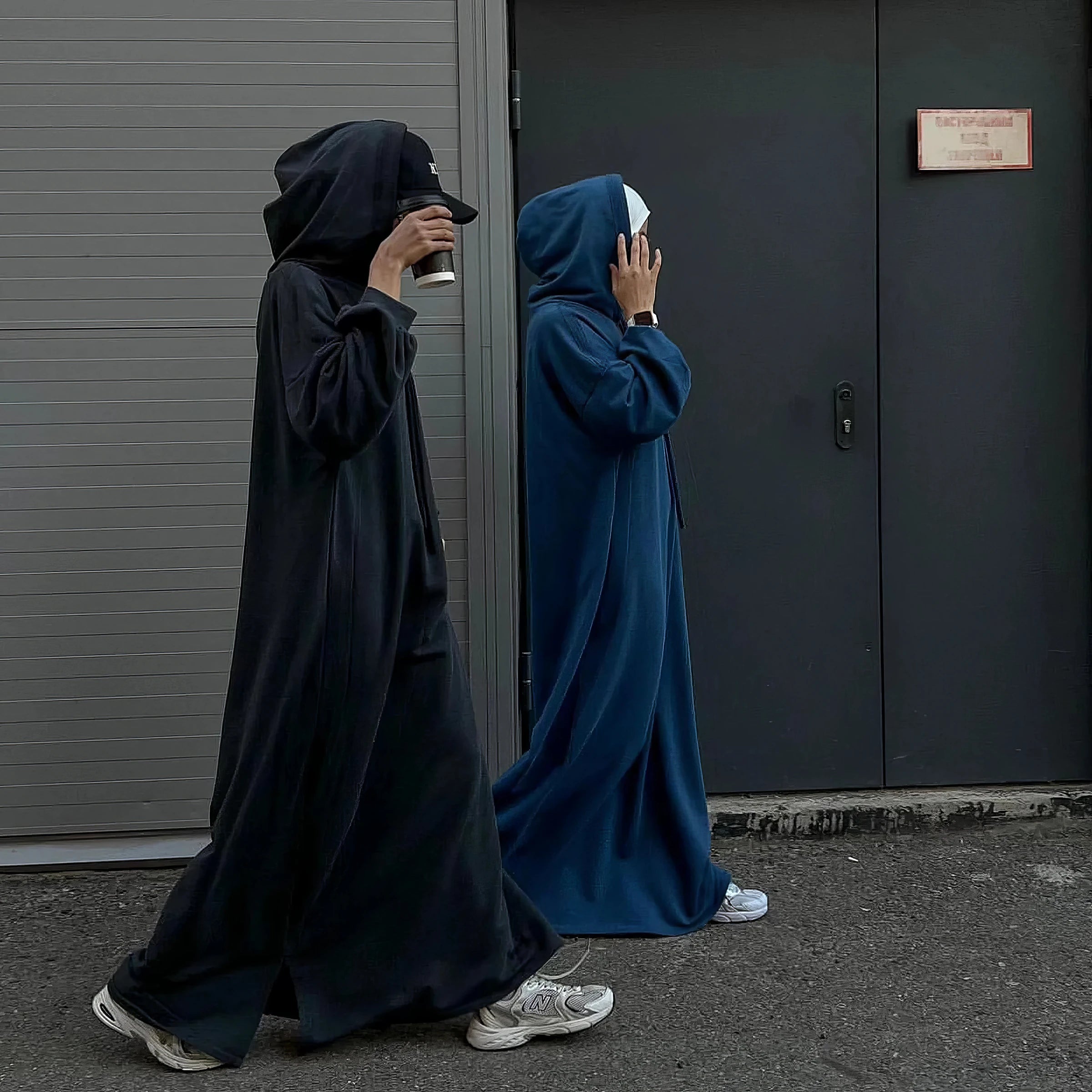 Kapuzen-Maxikleid (lang): Hoodie Maxikleid – Modest Look